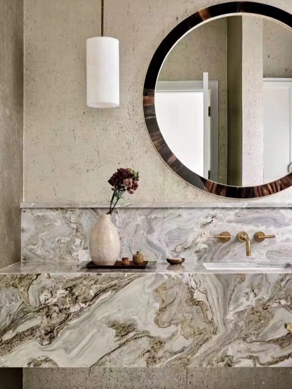 Avalanche Marble bathroom Vanity